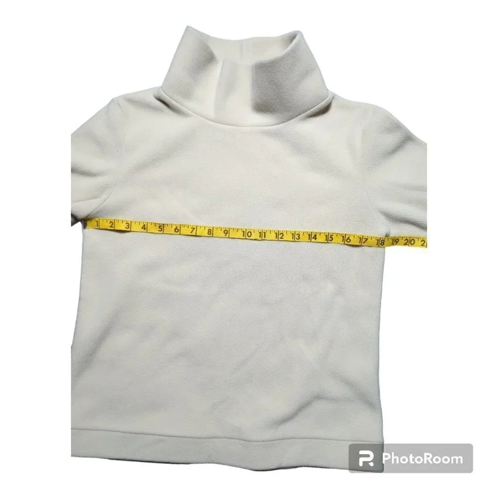Dudley Stephens Baldwin Turtleneck In Terry Fleece Small Size  Gray/ light tan